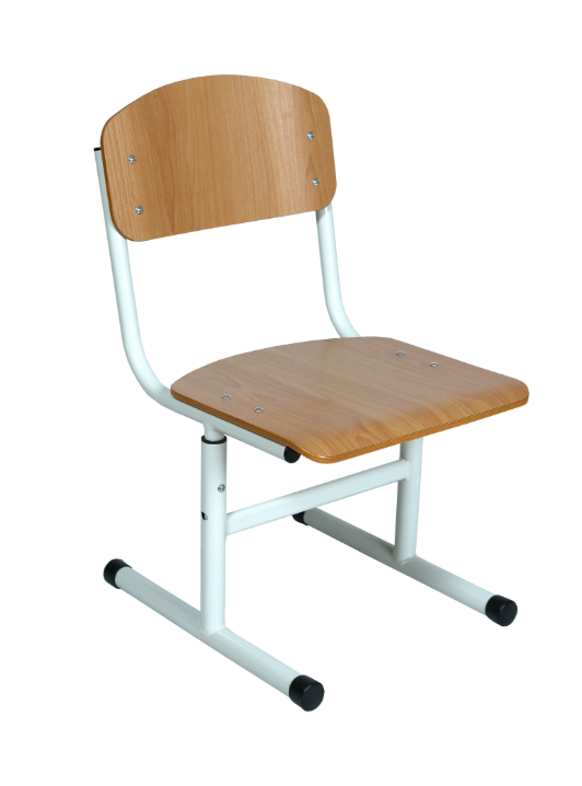 Стілець Т-подібний, АНШАР ГРУП (132182) регульований по висоті, №3-6, екологічно-чисте лаковe покриття фанери, каркас – міцна кругла труба